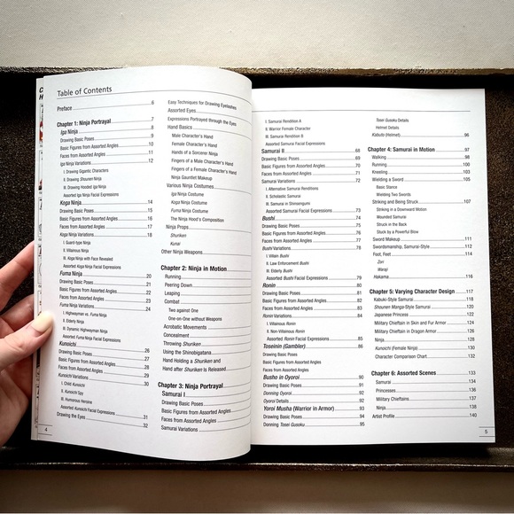 BOOK • “How to Draw Manga: Ninja & Samurai Portrayal” • - Picture 2 of 14